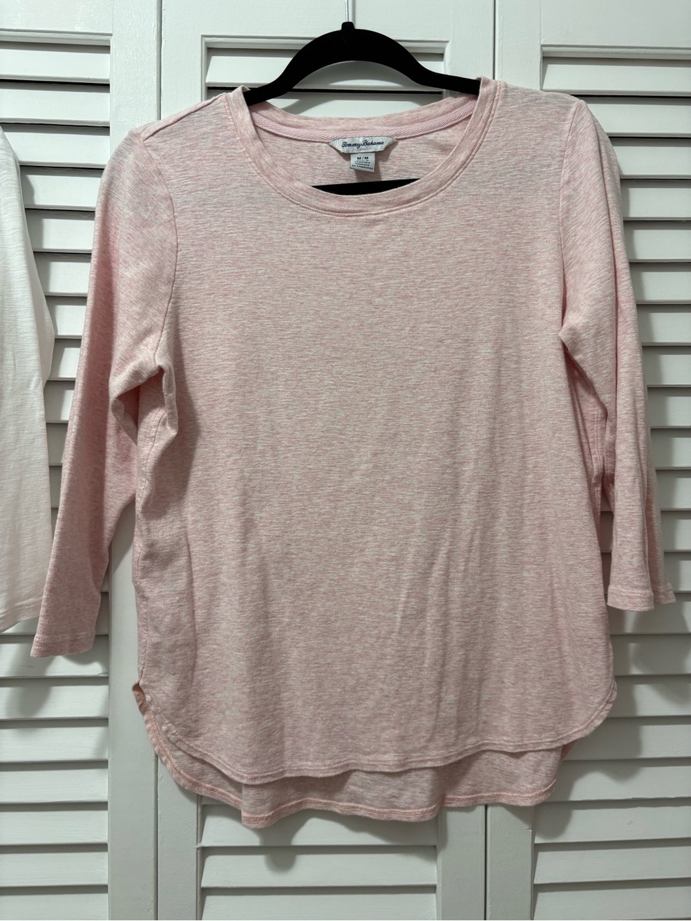 Tommy Bahama Heathered Light Pink Crewneck Tee